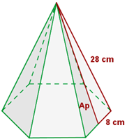 pirámide hexagonal