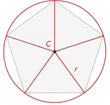 pentágono inscrito